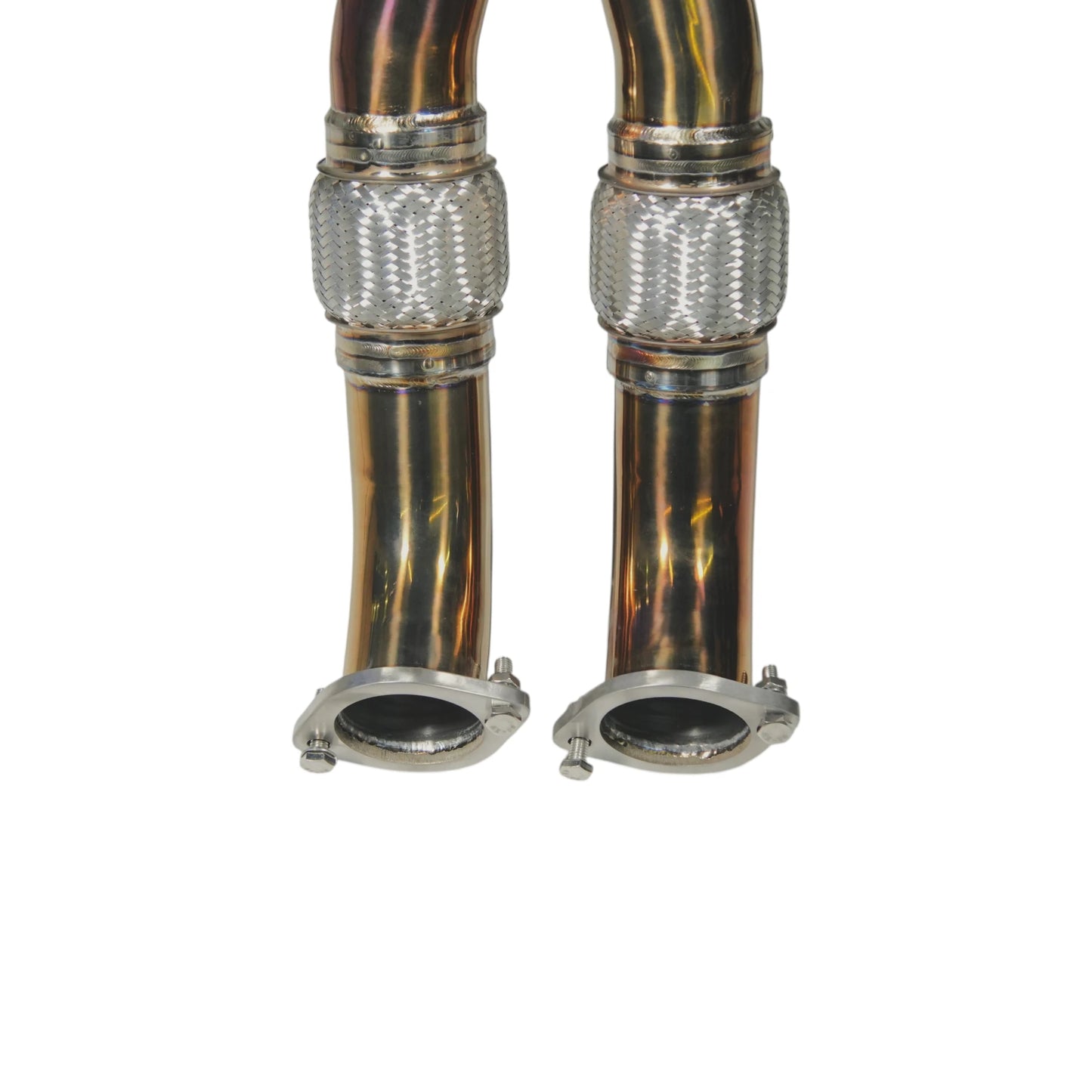 SZM Y-PIPE EM LIGA DE TITÂNIO DOURADO NISSAN GTR R35