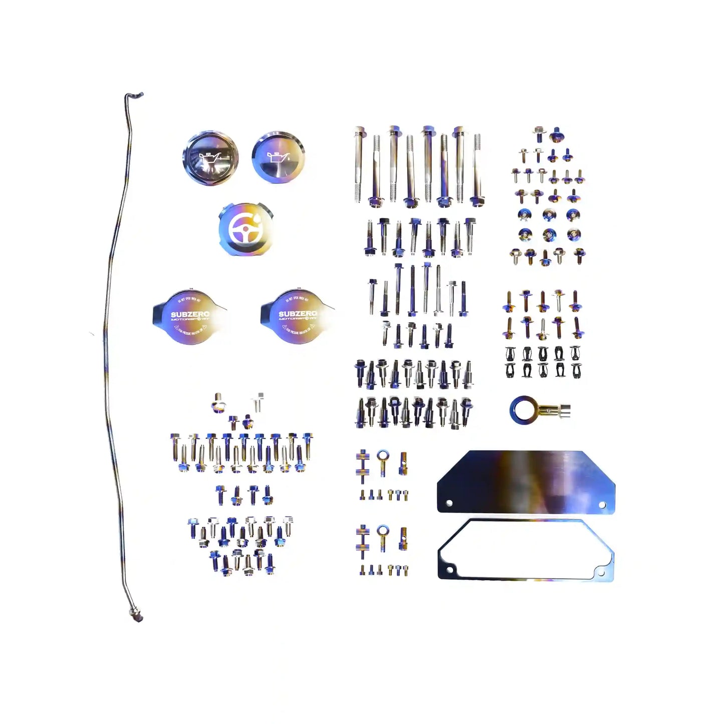 KIT DE PARAFUSOS EM TITÂNIO PARA BAÍA DO MOTOR SZM