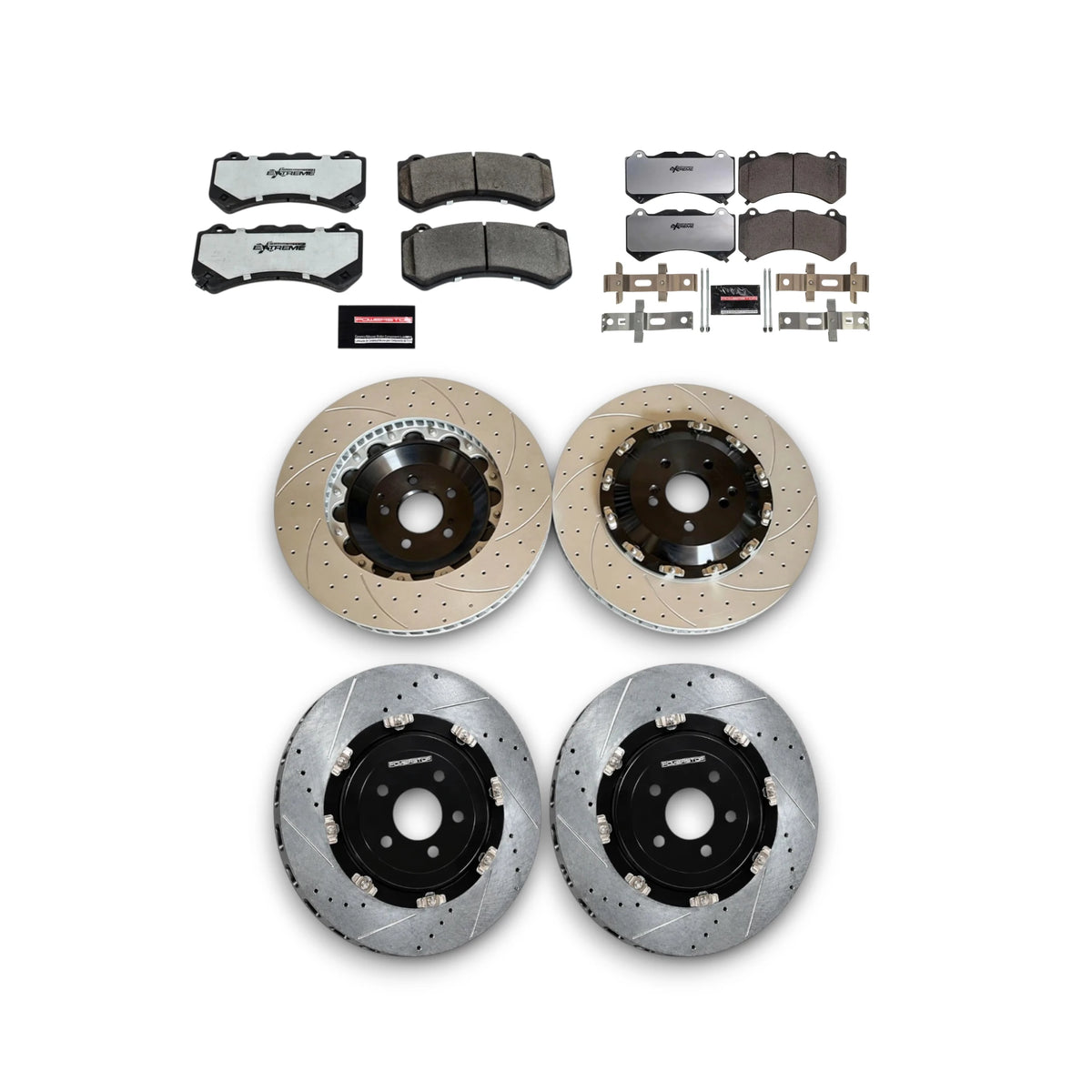 POWERSTOP NISSAN GTR R35 Z26 XTREME BRAKE KIT (STEEL FRONT AND REAR ROTORS + Z26 PADS)