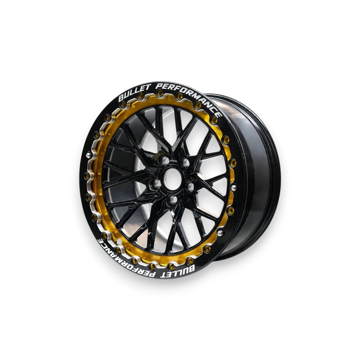 NISSAN GTR R35 BULLET RIMS 18" GOLD - FULL SET (FRONT 18X10J ET35 / REAR 18X11J ET18)