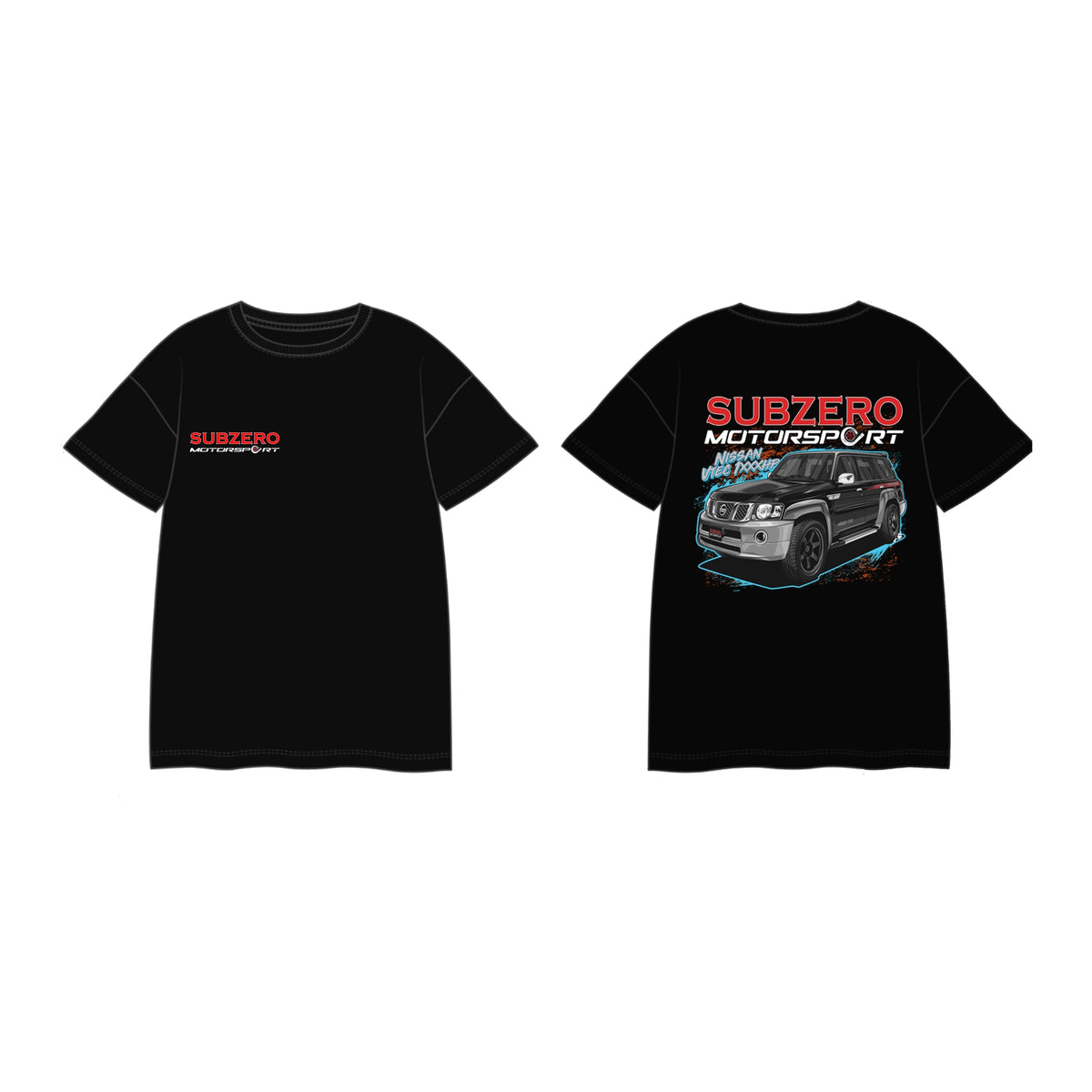 SUBZERO MOTORSPORT t-shirt with Nissan Patrol back print