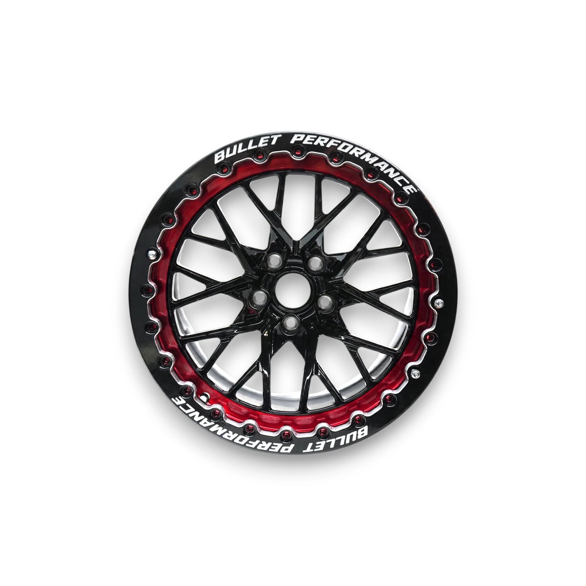 NISSAN GTR R35 BULLET RIMS 18" RED - FULL SET (FRONT 18X10J ET35 / REAR 18X11J ET18)