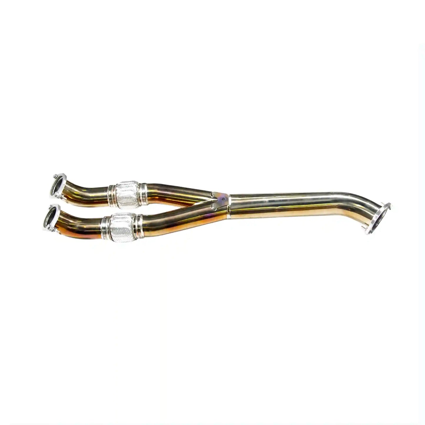 SZM Y-PIPE EM LIGA DE TITÂNIO DOURADO NISSAN GTR R35