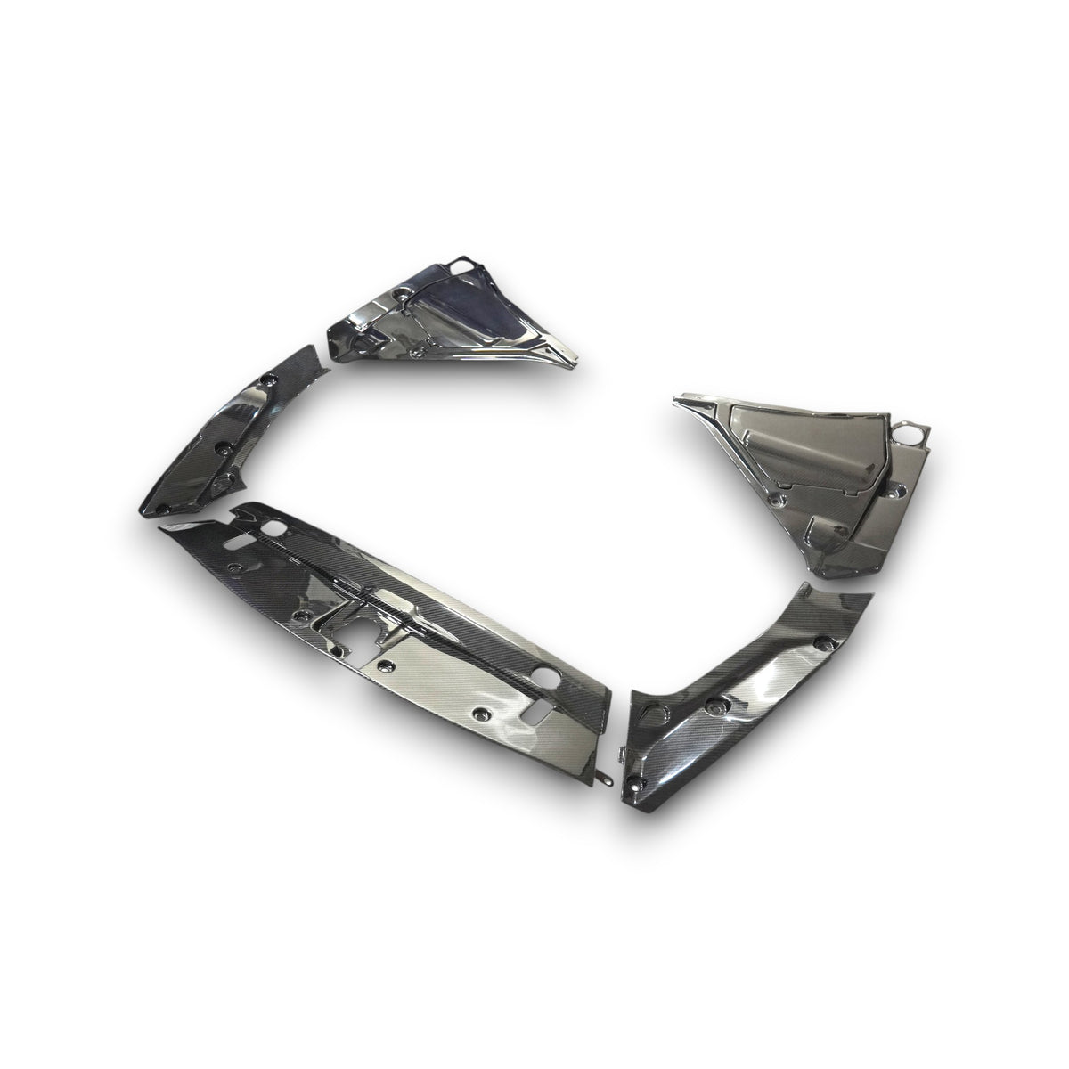 NISSAN GTR R35 CARBON FIBER ENGINE COMPARTMENT COVER SET